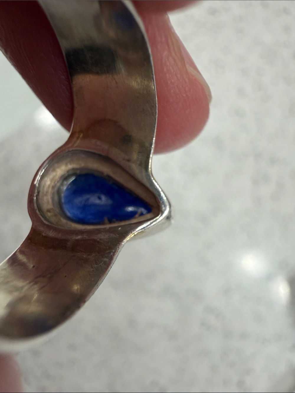 Sterling Silver Sapphire Ring - Picture 7 of 7
